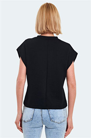 Slazenger VINCENZA Kadın  Siyah Tişört