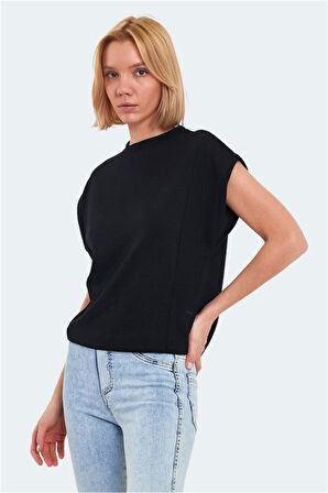 Slazenger VINCENZA Kadın  Siyah Tişört