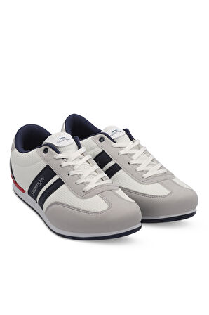 Slazenger ACORD I Erkek Sneaker Ayakkabı Beyaz / Lacivert