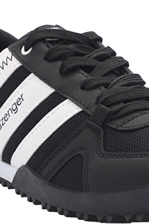 Slazenger ALGAR I Erkek  Siyah / Beyaz Günlük Spor Ayakkabısı