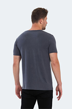 Slazenger KRESTEN I Erkek  Koyu Gri Tişört