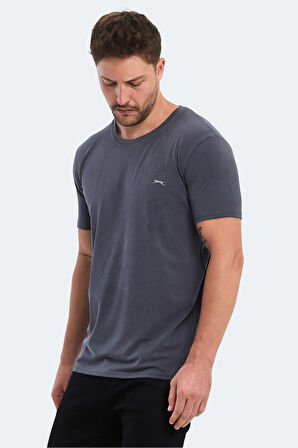 Slazenger KRESTEN I Erkek  Koyu Gri Tişört