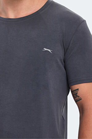 Slazenger KRESTEN I Erkek  Koyu Gri Tişört