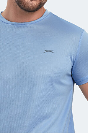 Slazenger OMAR KTN Erkek Tişört Açık Mavi