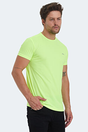 Slazenger OMAR KTN Erkek  Neon Sarı Tişört