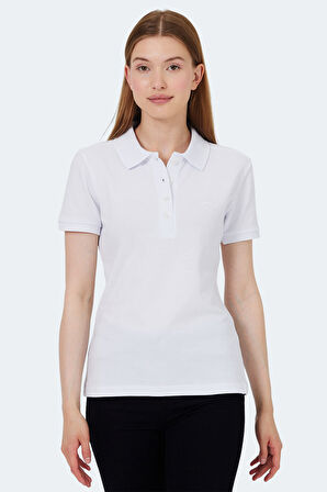 Slazenger VERA I Kadın Polo Yaka Beyaz Tişört