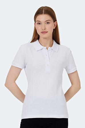 Slazenger VERA I Kadın Polo Yaka Beyaz Tişört