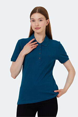 Slazenger VERA I Kadın Polo Yaka Petrol Tişört