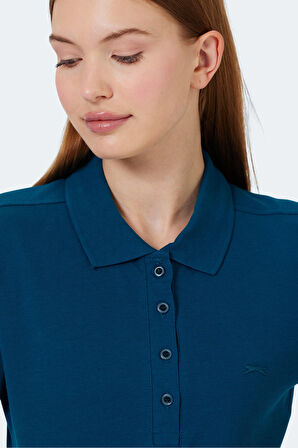 Slazenger VERA I Kadın Polo Yaka Petrol Tişört