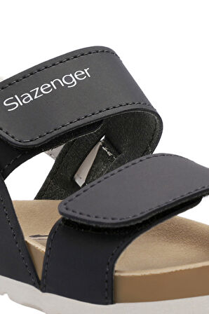 Slazenger KERMIT Çocuk Cırt Cırtlı Siyah Sandalet