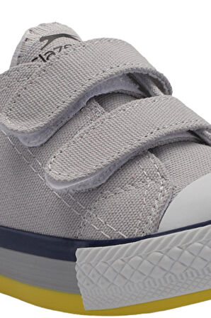 Slazenger KOALA Çocuk Cırt Cırtlı Koyu Gri Günlük Spor Ayakkabısı