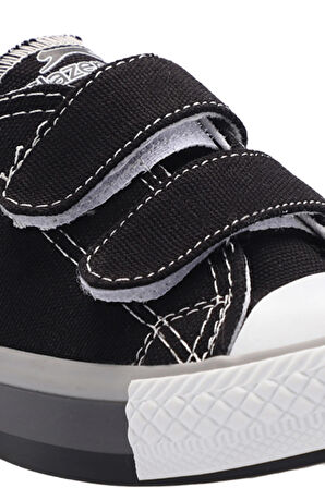 Slazenger KOALA Çocuk Cırt Cırtlı Siyah Günlük Spor Ayakkabısı