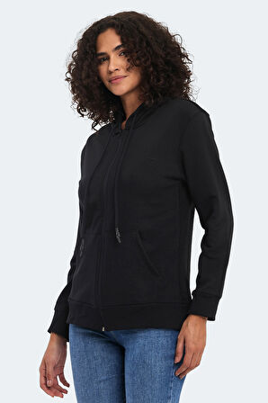 Slazenger KOLLEEN I Kadın Sweatshirt Siyah