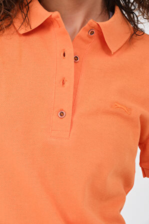 Slazenger VERA I Kadın Polo Yaka Turuncu Tişört