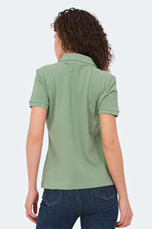 Slazenger VERA I Kadın Polo Yaka Açık Yeşil Tişört