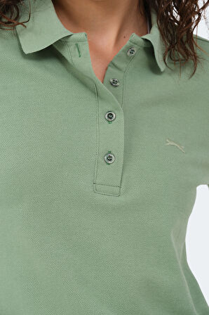 Slazenger VERA I Kadın Polo Yaka Açık Yeşil Tişört