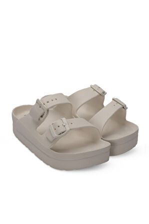 ESEM JAYNE Kadın  Kırık Beyaz Terlik