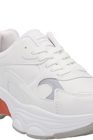 Slazenger ZUSA Kadın Sneaker Ayakkabı Beyaz / Turuncu
