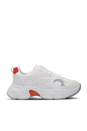 Slazenger ZUSA Kadın Sneaker Ayakkabı Beyaz / Turuncu