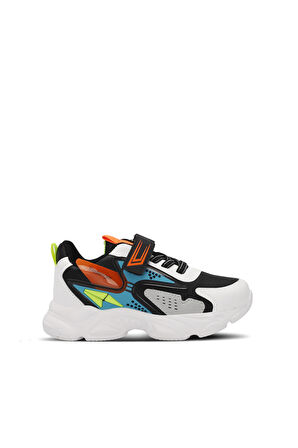 Slazenger NABIL Unisex Çocuk Sneaker Ayakkabı Siyah / Beyaz