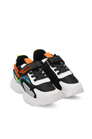 Slazenger NABIL Unisex Çocuk Sneaker Ayakkabı Siyah / Beyaz