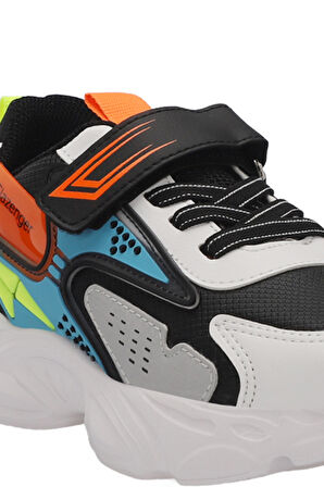 Slazenger NABIL Unisex Çocuk Sneaker Ayakkabı Siyah / Beyaz