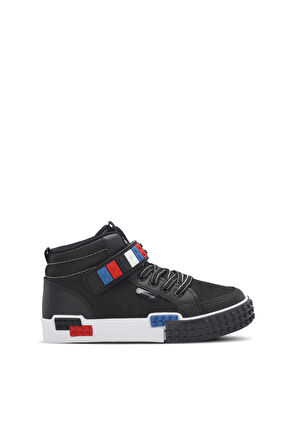 Slazenger NORTH Unisex Çocuk Sneaker Ayakkabı Siyah / Beyaz