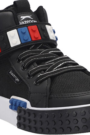 Slazenger NORTH Çocuk Cırt Cırtlı Siyah / Beyaz Günlük Spor Ayakkabısı
