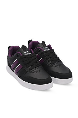 Slazenger IDENTY Kadın Sneaker Ayakkabı Siyah / Mor