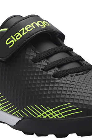 Slazenger CULTURAL Unisex Çocuk Futbol Ayakkabı Siyah / Yeşil