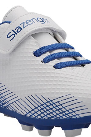 Slazenger CULTURAL Unisex Çocuk Futbol Ayakkabı Beyaz / Saks Mavi
