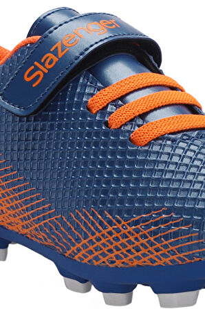 Slazenger CULTURAL Çocuk Halı Saha Saks Mavi Futbol Ayakkabısı