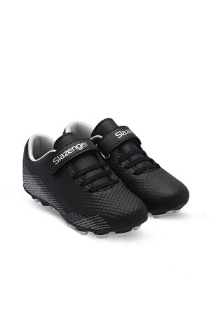 Slazenger CULTURAL Unisex Çocuk Futbol Ayakkabı Siyah / Gri