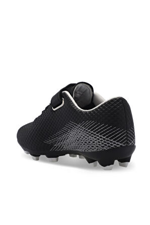 Slazenger CULTURAL Unisex Çocuk Futbol Ayakkabı Siyah / Gri