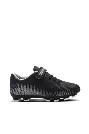 Slazenger CULTURAL Unisex Çocuk Futbol Ayakkabı Siyah / Gri