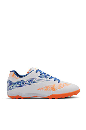 Slazenger CYPRUS Erkek Çocuk Futbol Ayakkabı Beyaz / Saks Mavi