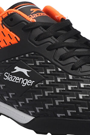 Slazenger CYCLE I Erkek Halı Saha Siyah / Turuncu Futbol Ayakkabısı