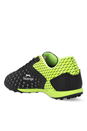 Slazenger CYCLE I Erkek Halı Saha Siyah / Yeşil Futbol Ayakkabısı