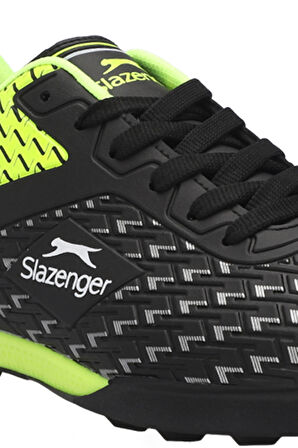 Slazenger CYCLE I Erkek Halı Saha Siyah / Yeşil Futbol Ayakkabısı