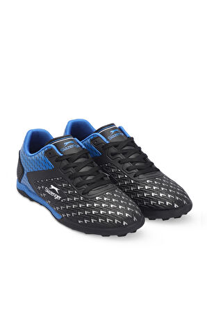 Slazenger CYCLE I Unisex Çocuk Futbol Ayakkabı Siyah / Mavi