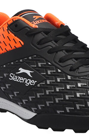 Slazenger CYCLE I Unisex Çocuk Futbol Ayakkabı Siyah / Turuncu