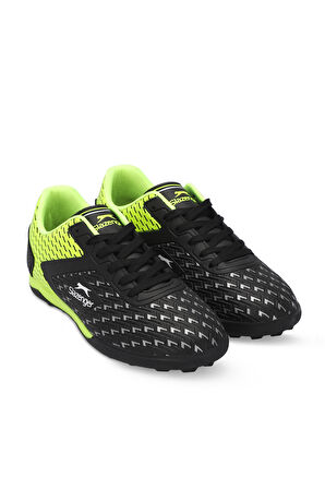 Slazenger CYCLE I Unisex Çocuk Futbol Ayakkabı Siyah / Yeşil