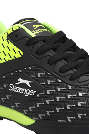 Slazenger CYCLE I Unisex Çocuk Futbol Ayakkabı Siyah / Yeşil