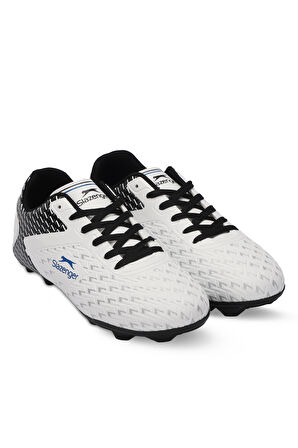 Slazenger CYCLE I Erkek Halı Saha Beyaz / Siyah Futbol Ayakkabısı