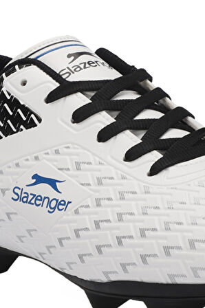 Slazenger CYCLE I Unisex Çocuk Futbol Ayakkabı Beyaz / Siyah