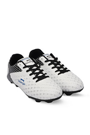 Slazenger CYCLE I Unisex Çocuk Futbol Ayakkabı Beyaz / Siyah