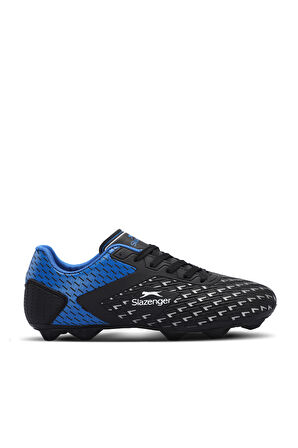 Slazenger CYCLE I Unisex Çocuk Futbol Ayakkabı Siyah / Mavi