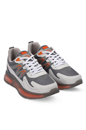Slazenger ZIGOR Erkek Sneaker Ayakkabı Gri / Turuncu
