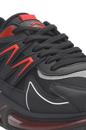 Slazenger ZIGOR Erkek  Siyah / Kırmızı Koşu & Yürüyüş Spor Ayakkabısı