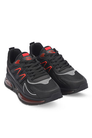 Slazenger ZIGOR Erkek Sneaker Ayakkabı Siyah / Kırmızı